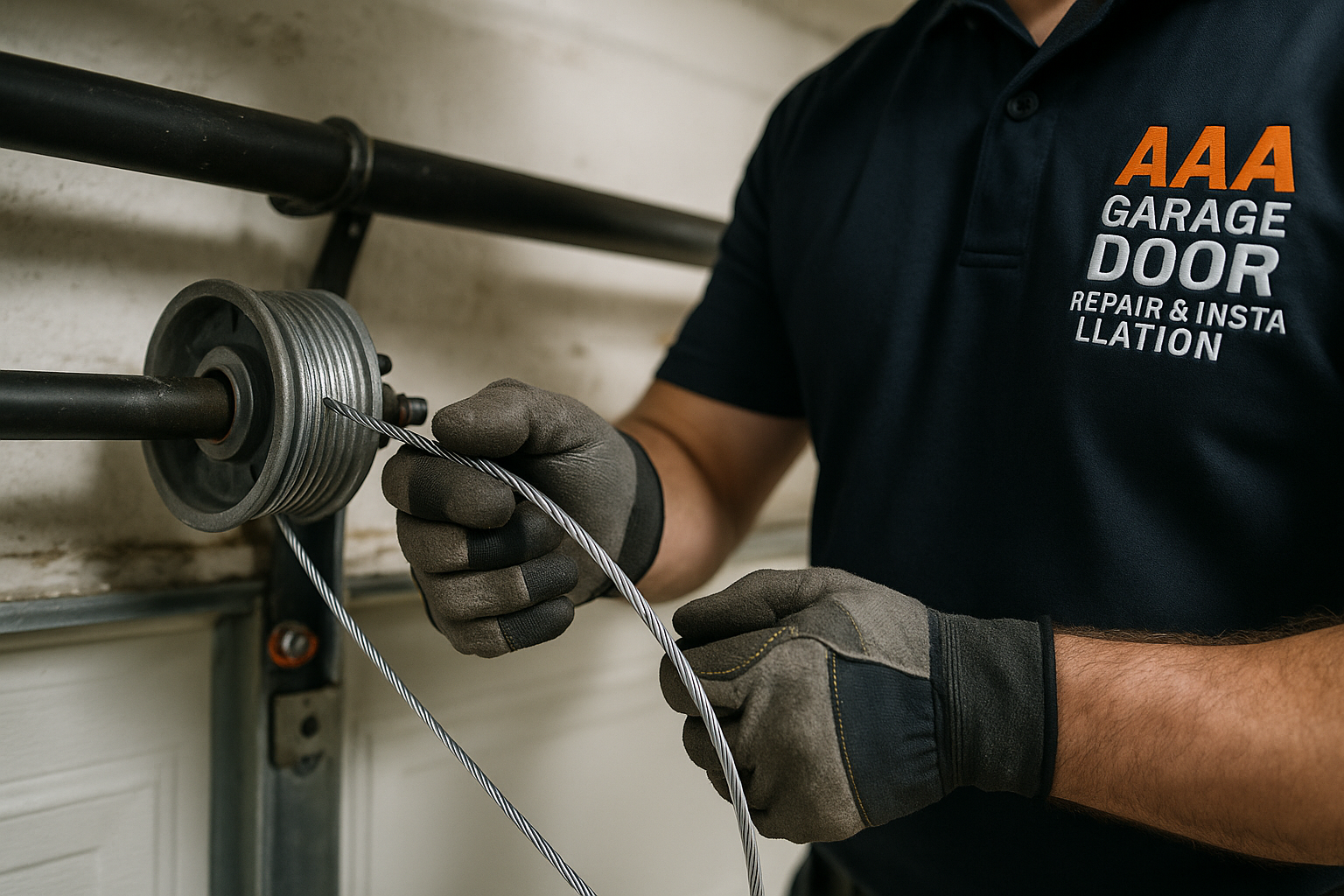 Garage Door Cable Repair in Stevenson