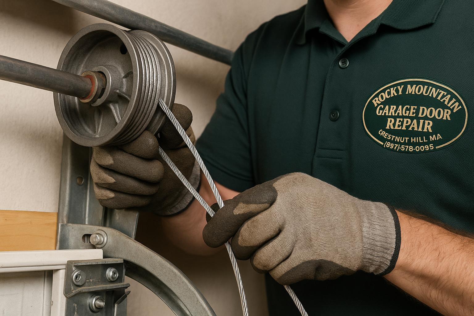Garage Door Cable Repair in Momauguin
