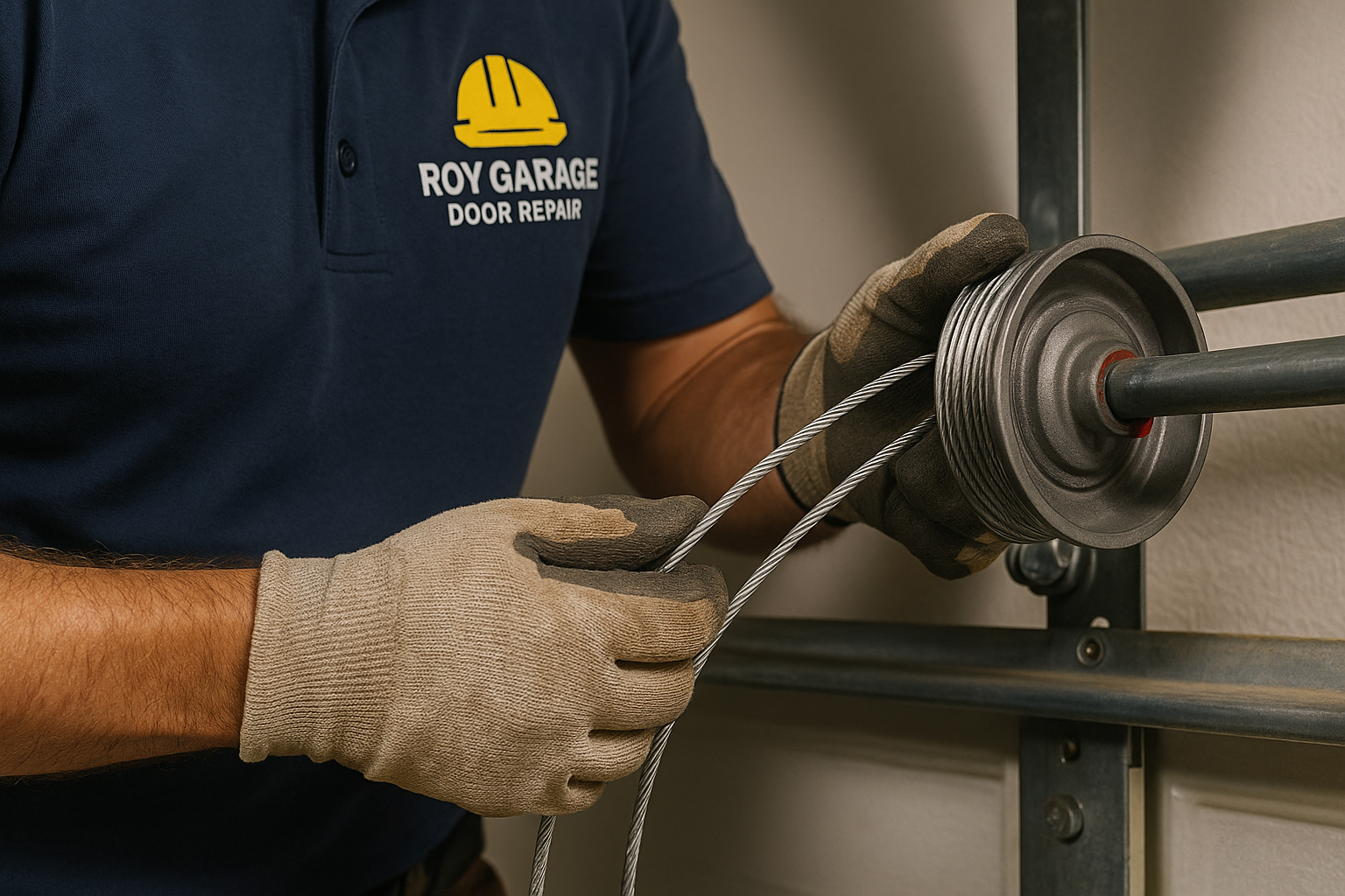 Garage Door Cable Repair in North Branford