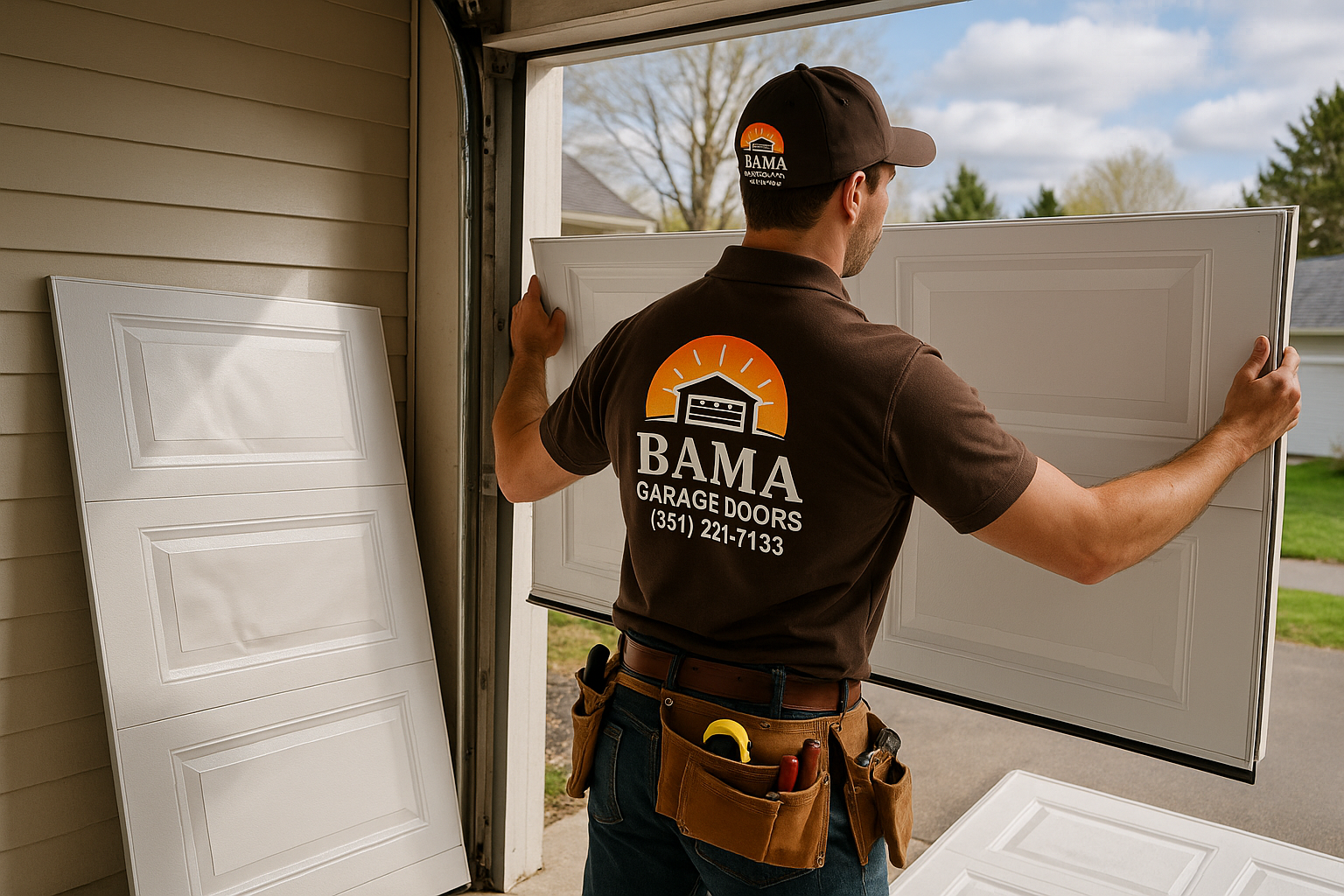 Garage Door Panel Replacement in Meriden