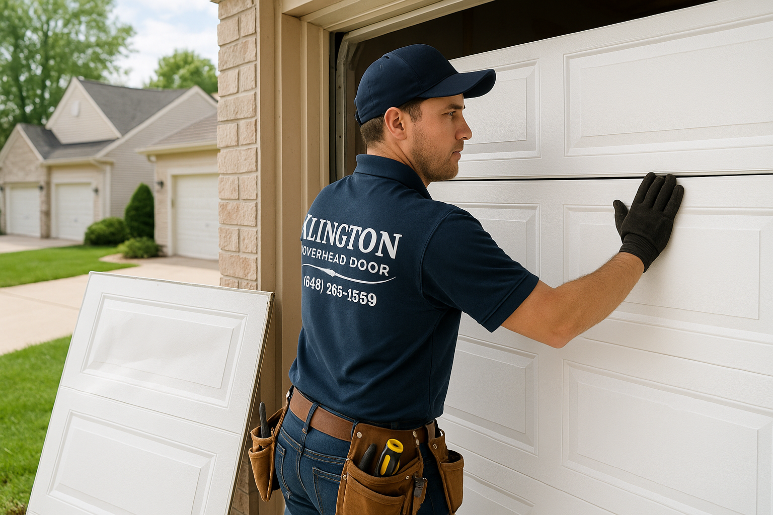 Garage Door Panel Replacement in Plainville