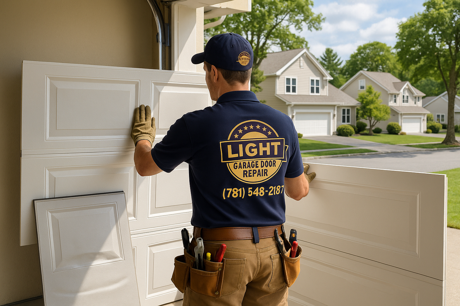 Garage Door Panel Replacement in Hamden