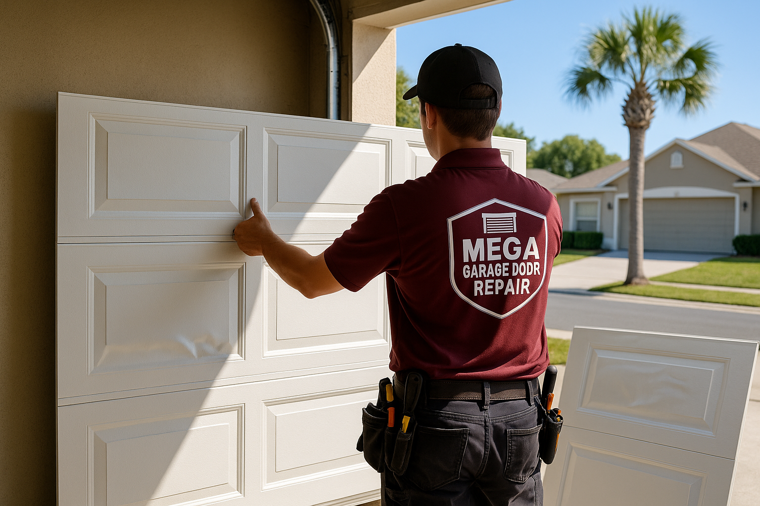 Garage Door Panel Replacement in Newington