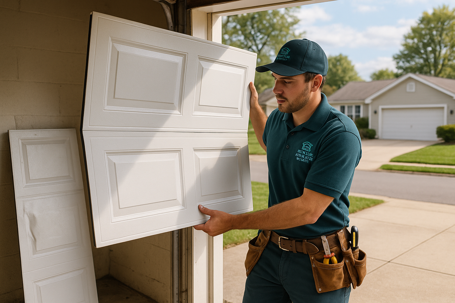 Garage Door Panel Replacement in Middlefield