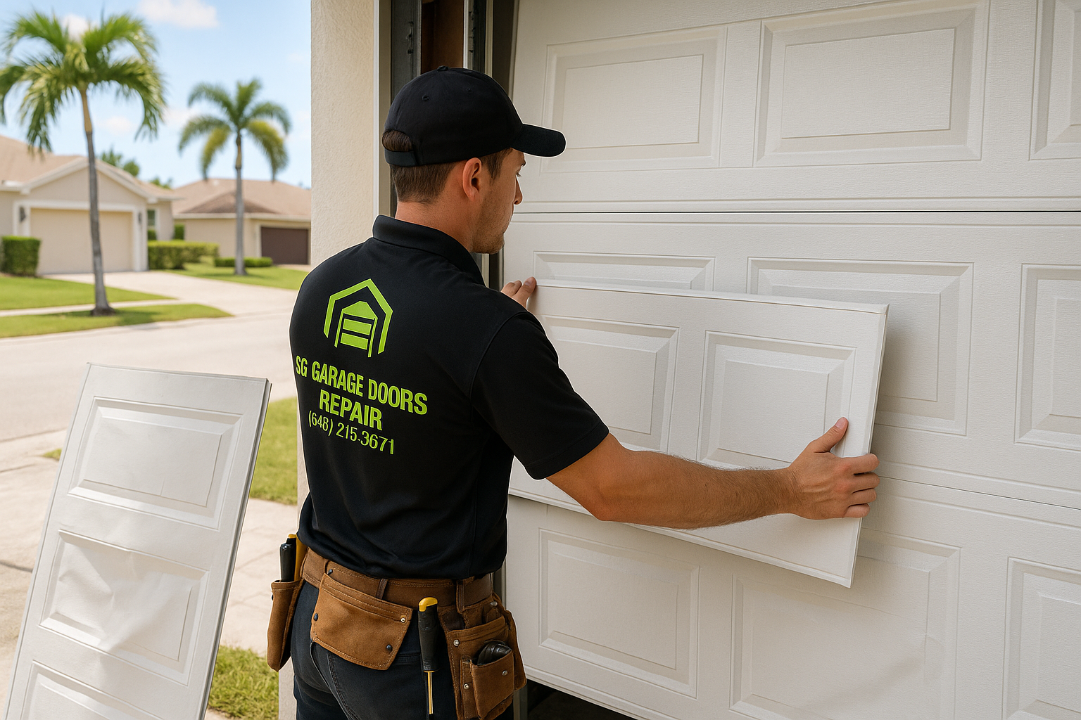 Garage Door Panel Replacement in Naugatuck