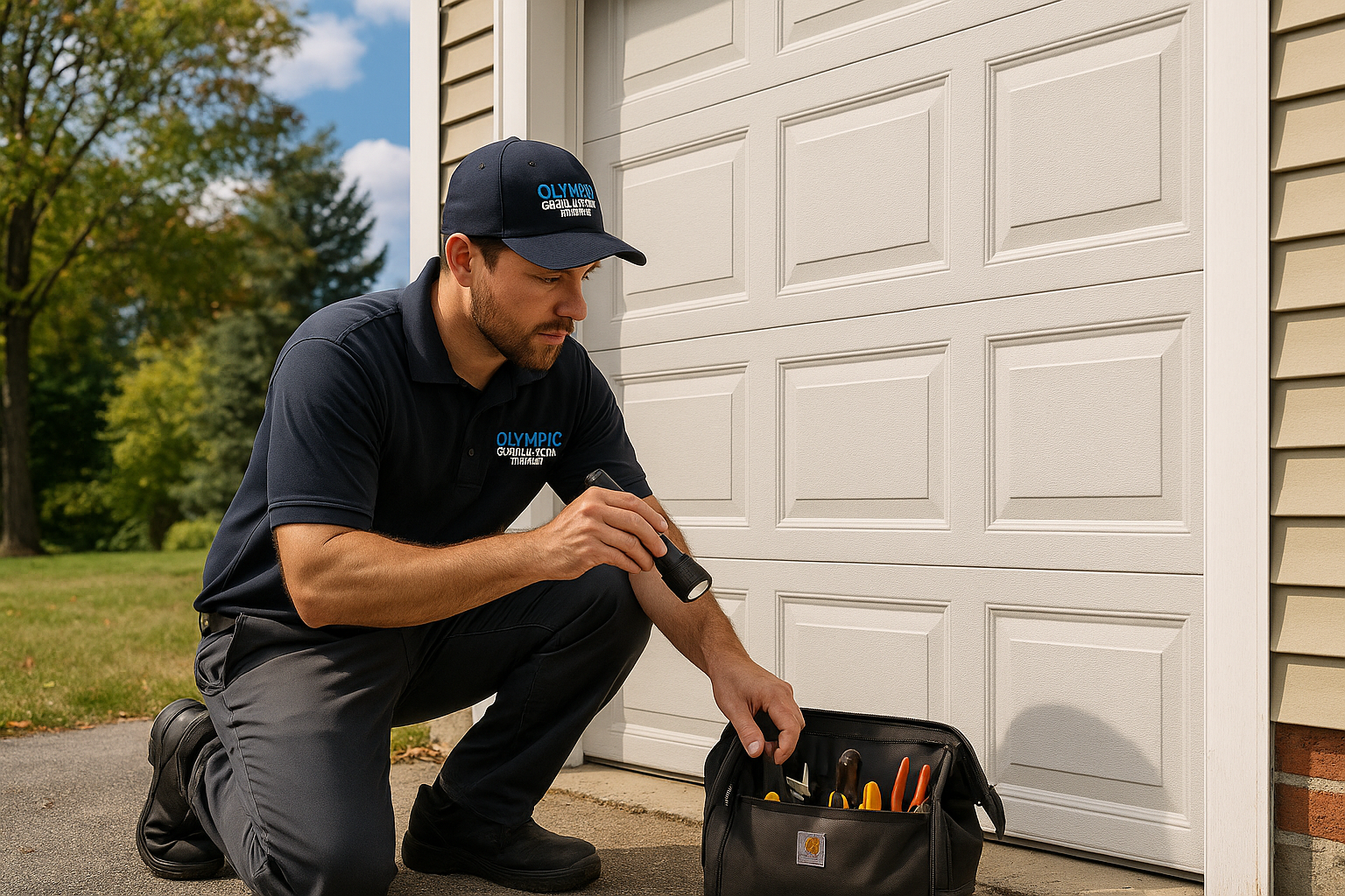 Garage door work in East Derby