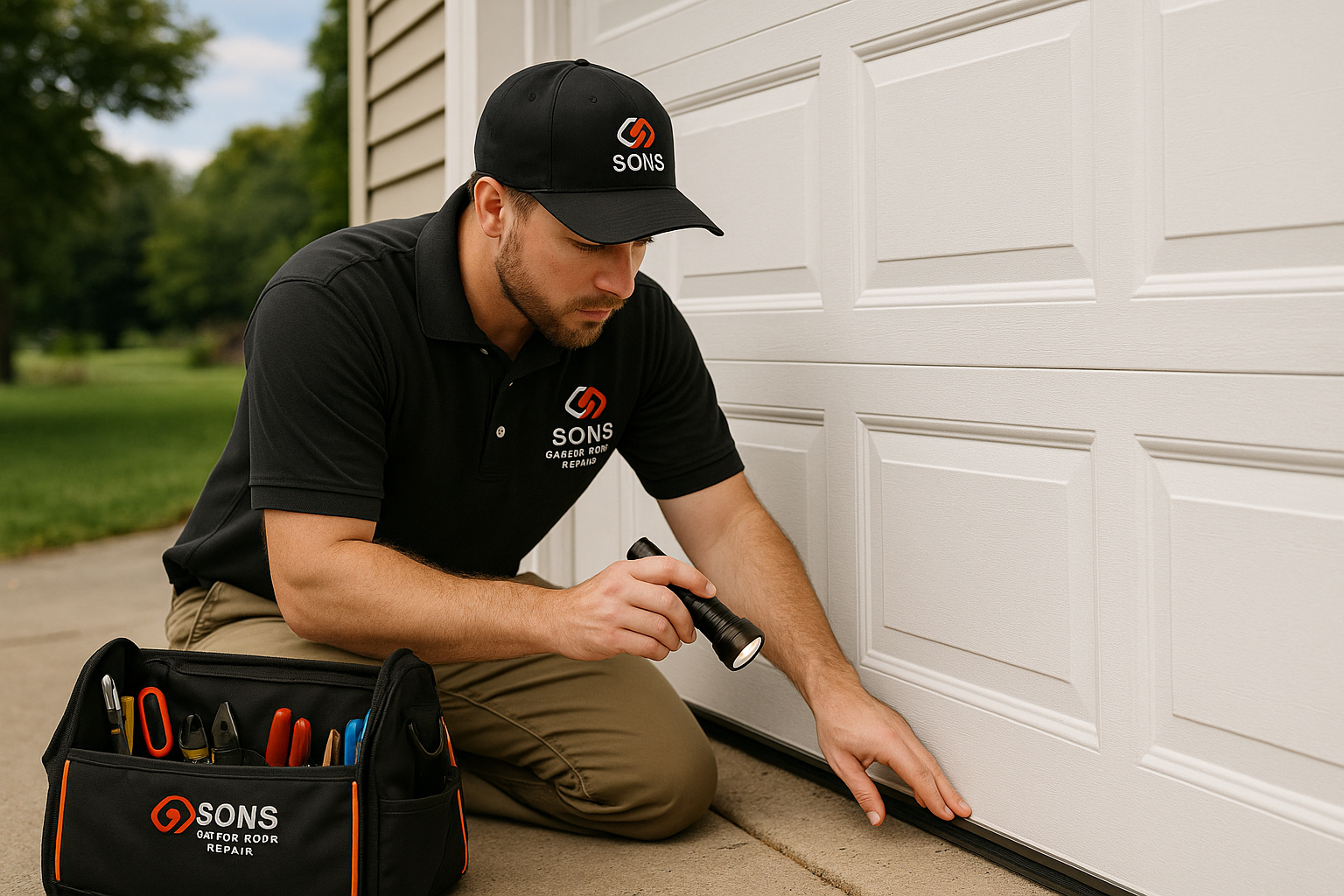 Garage door work in Forestville