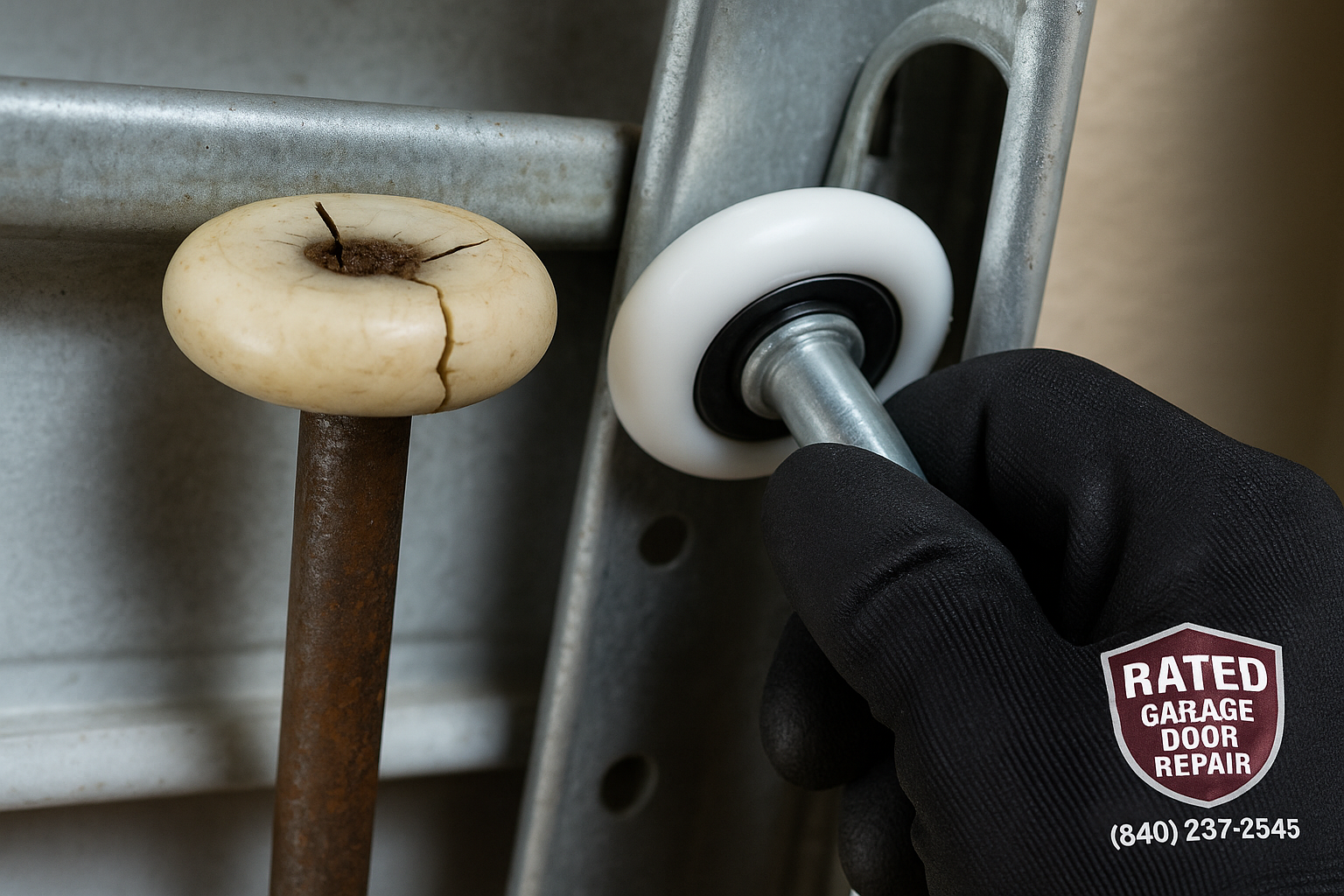 Garage Door Roller Replacement in Forestville