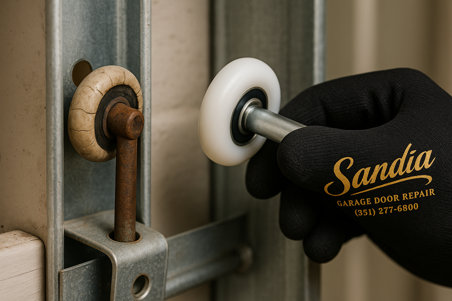 Garage Door Roller Replacement in Cromwell