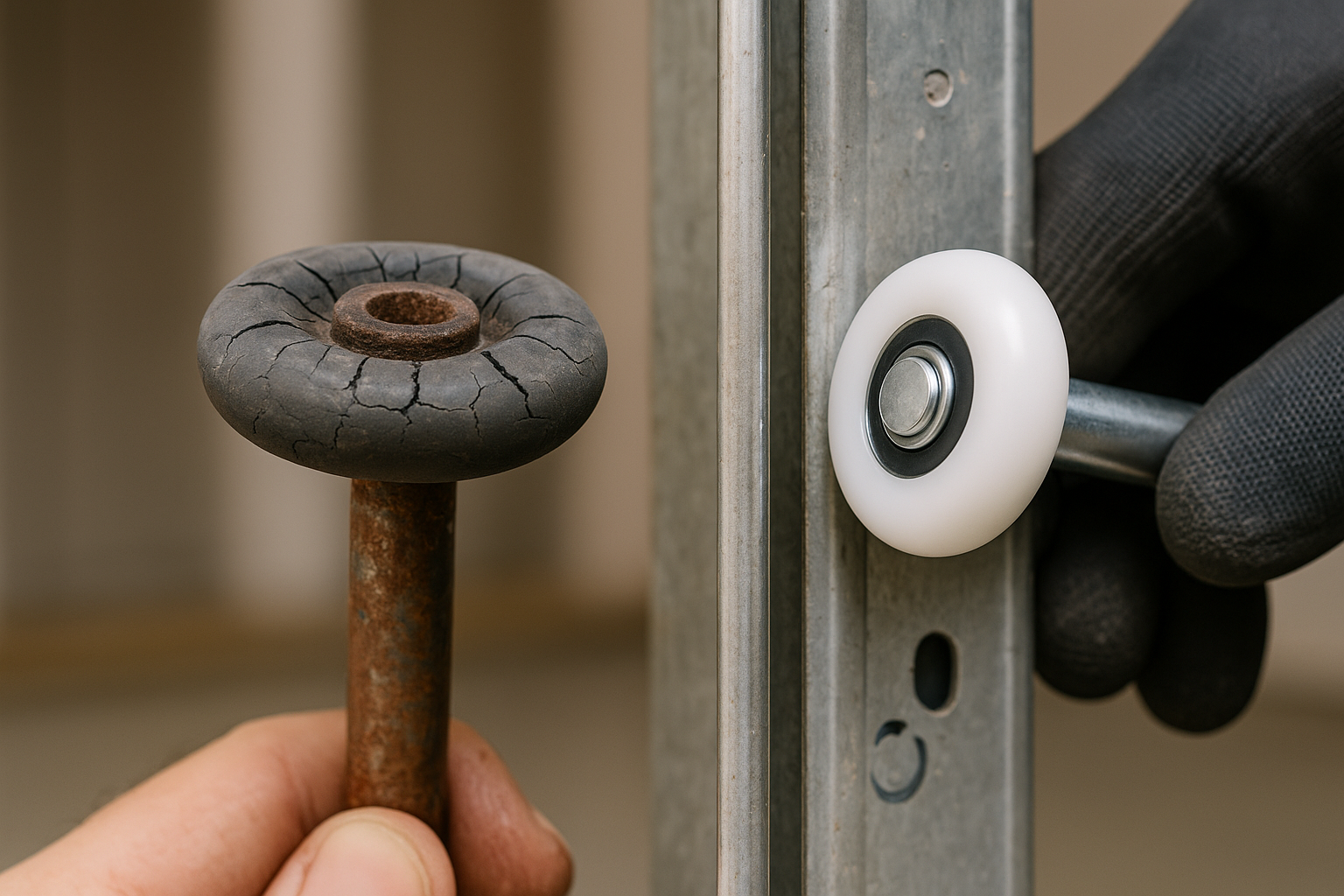 Garage Door Roller Replacement in Durham