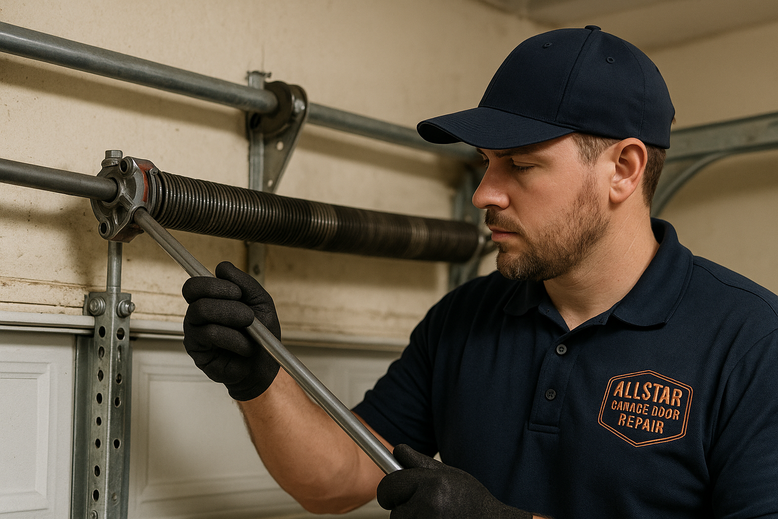 Garage Door Spring Repair in Northford