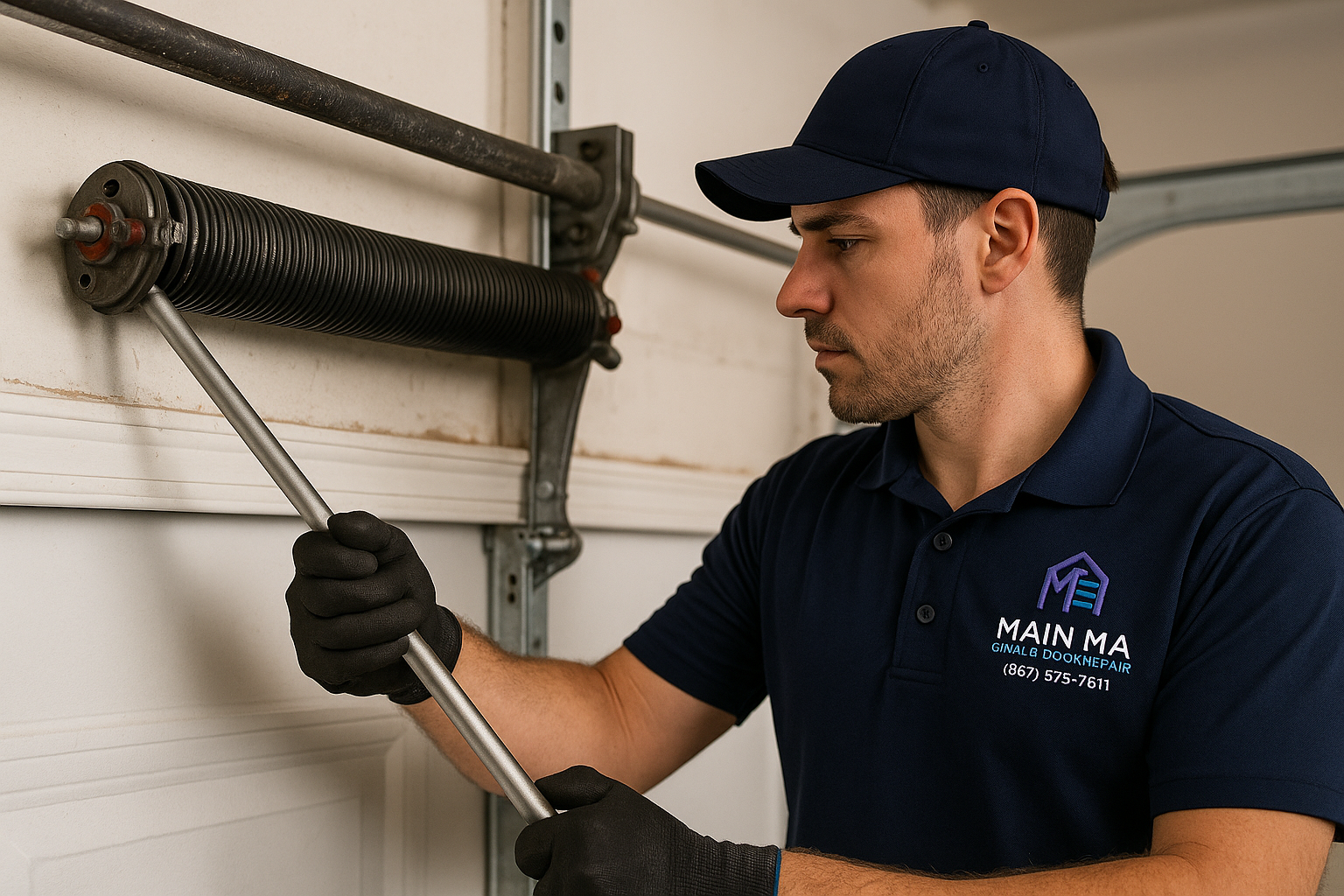 Garage Door Spring Repair in Higganum