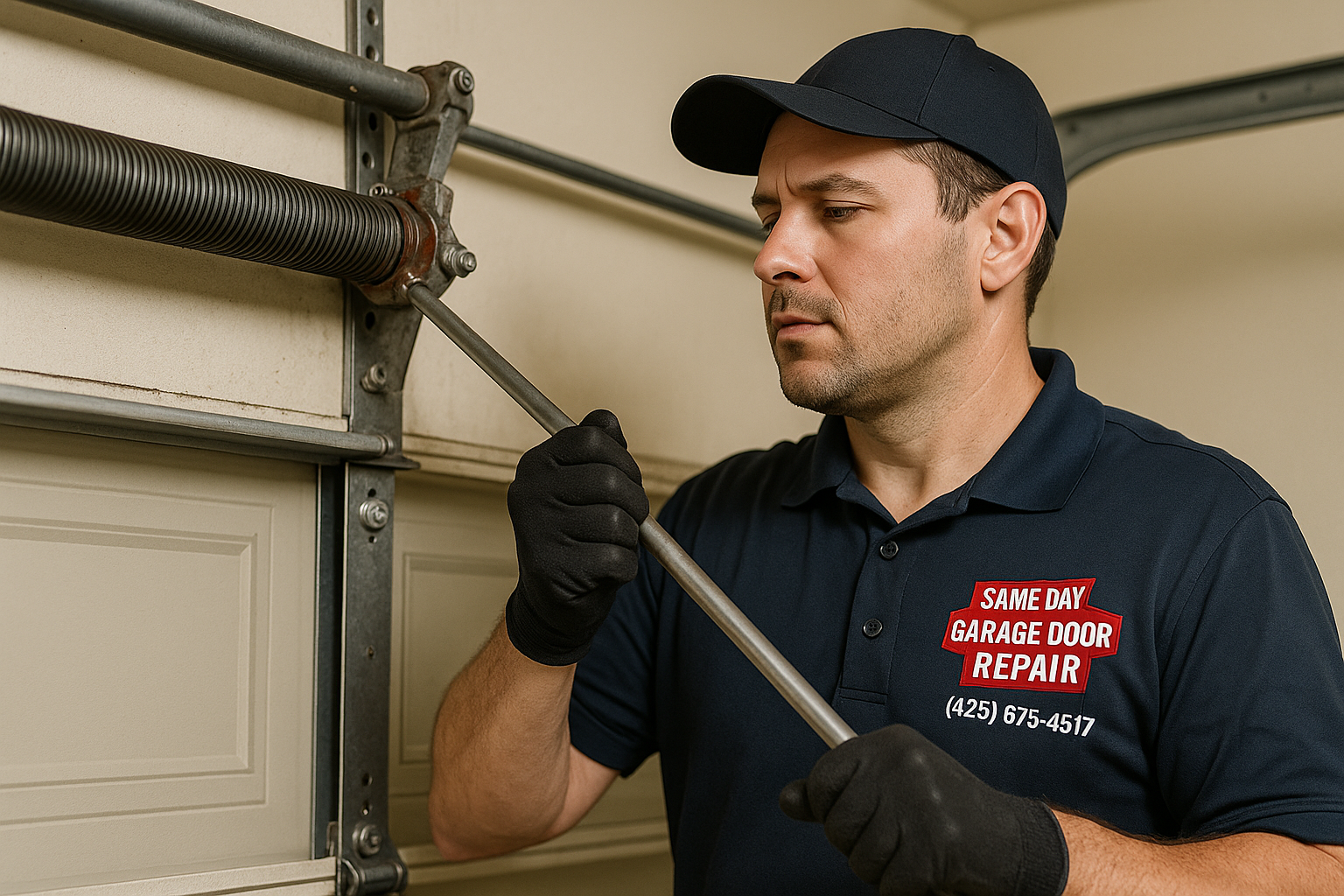 Garage Door Spring Repair in Branford