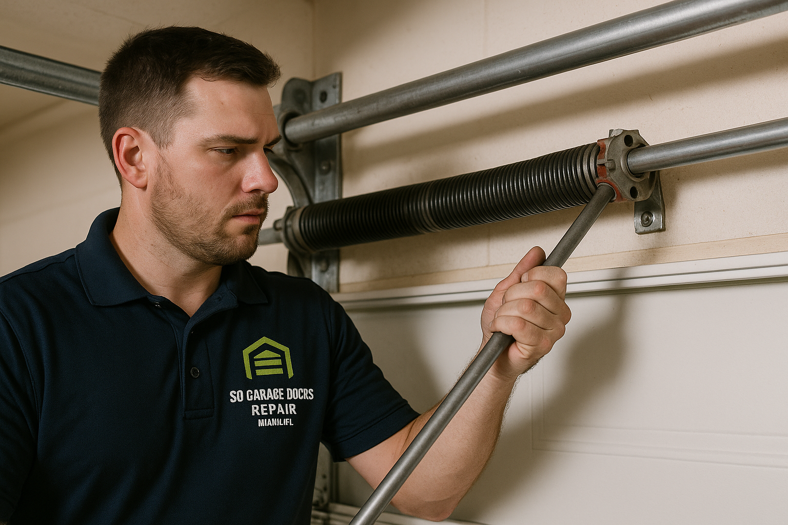 Garage Door Spring Repair in Haddam