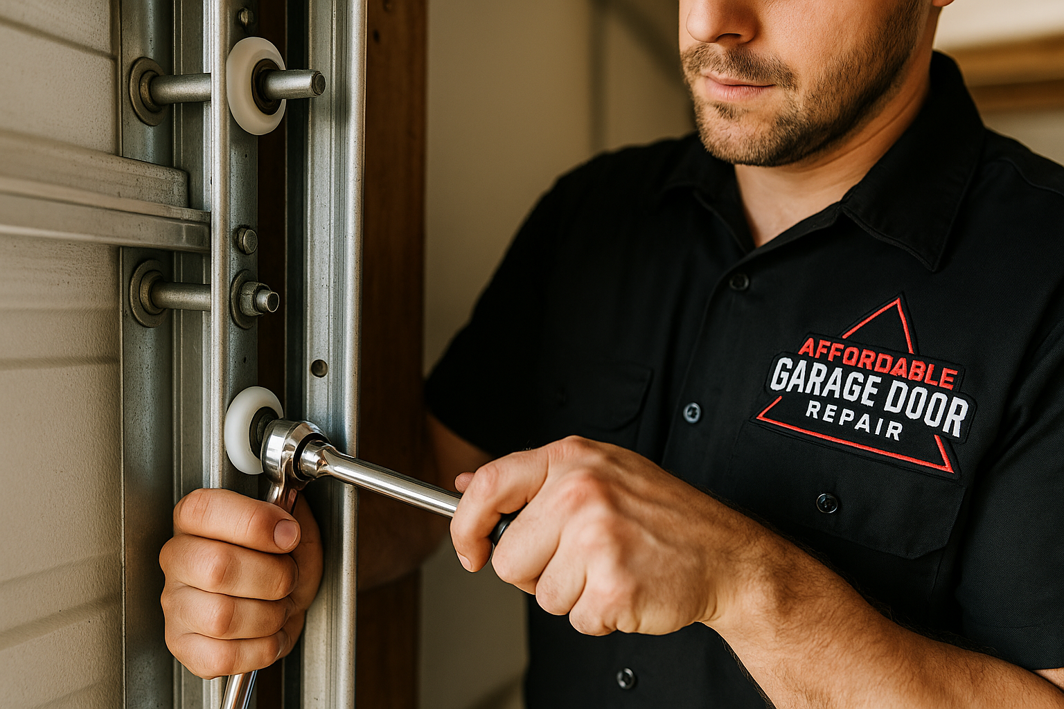 Garage Door Track Repair in Cheshire