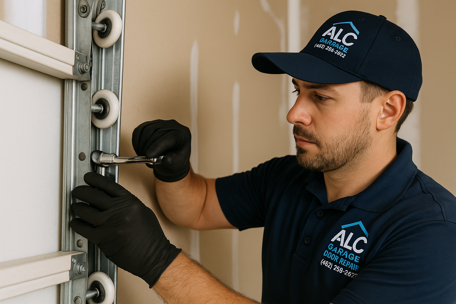 Garage Door Track Repair in Stevenson