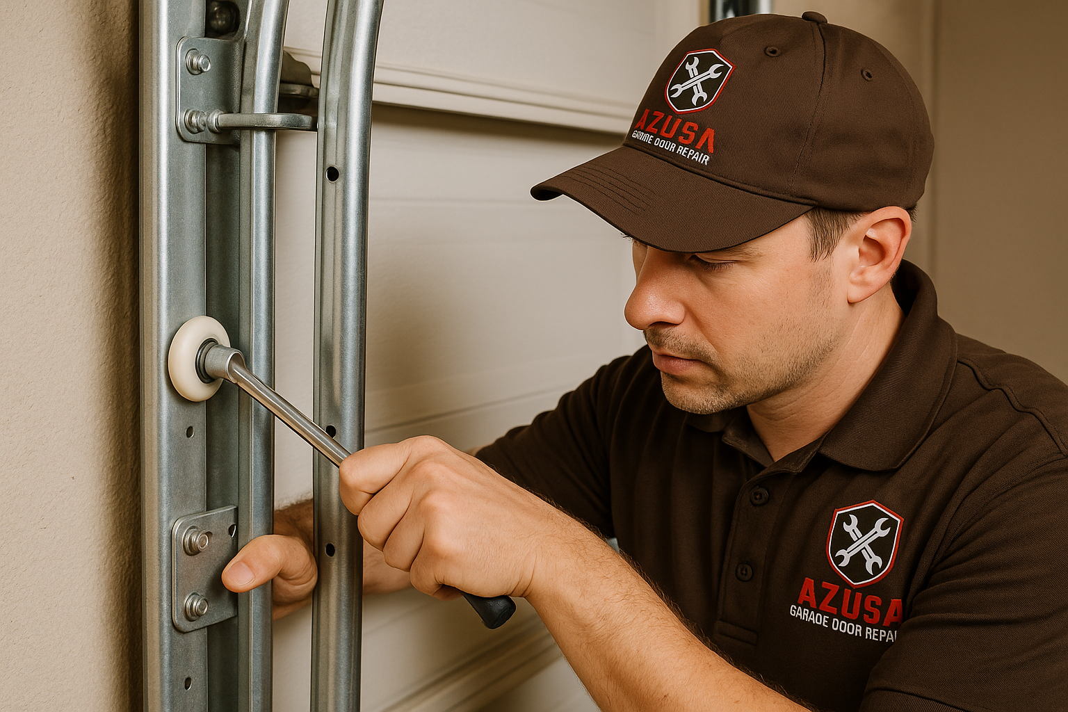Garage Door Track Repair