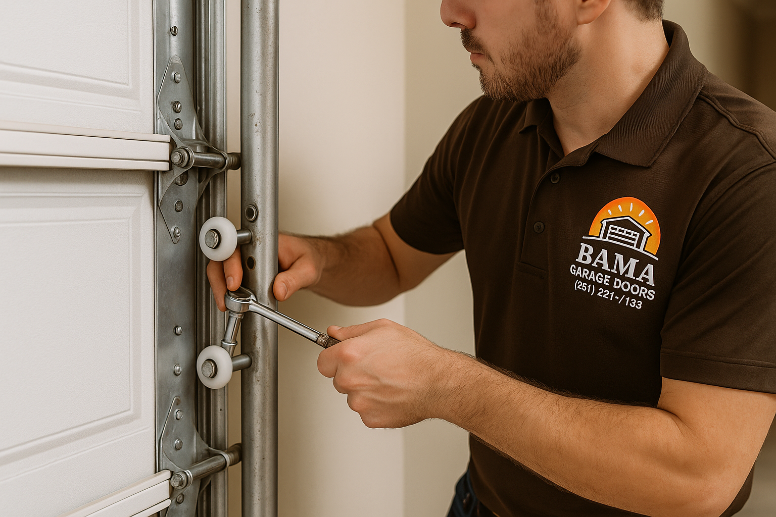Garage Door Track Repair in Durham