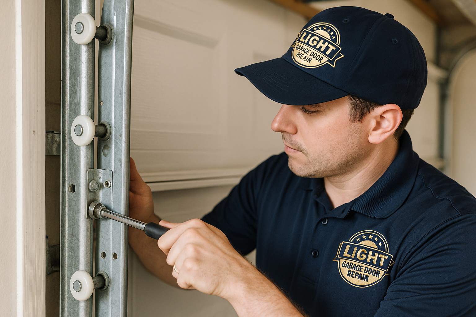 Garage Door Track Repair in Wallingford