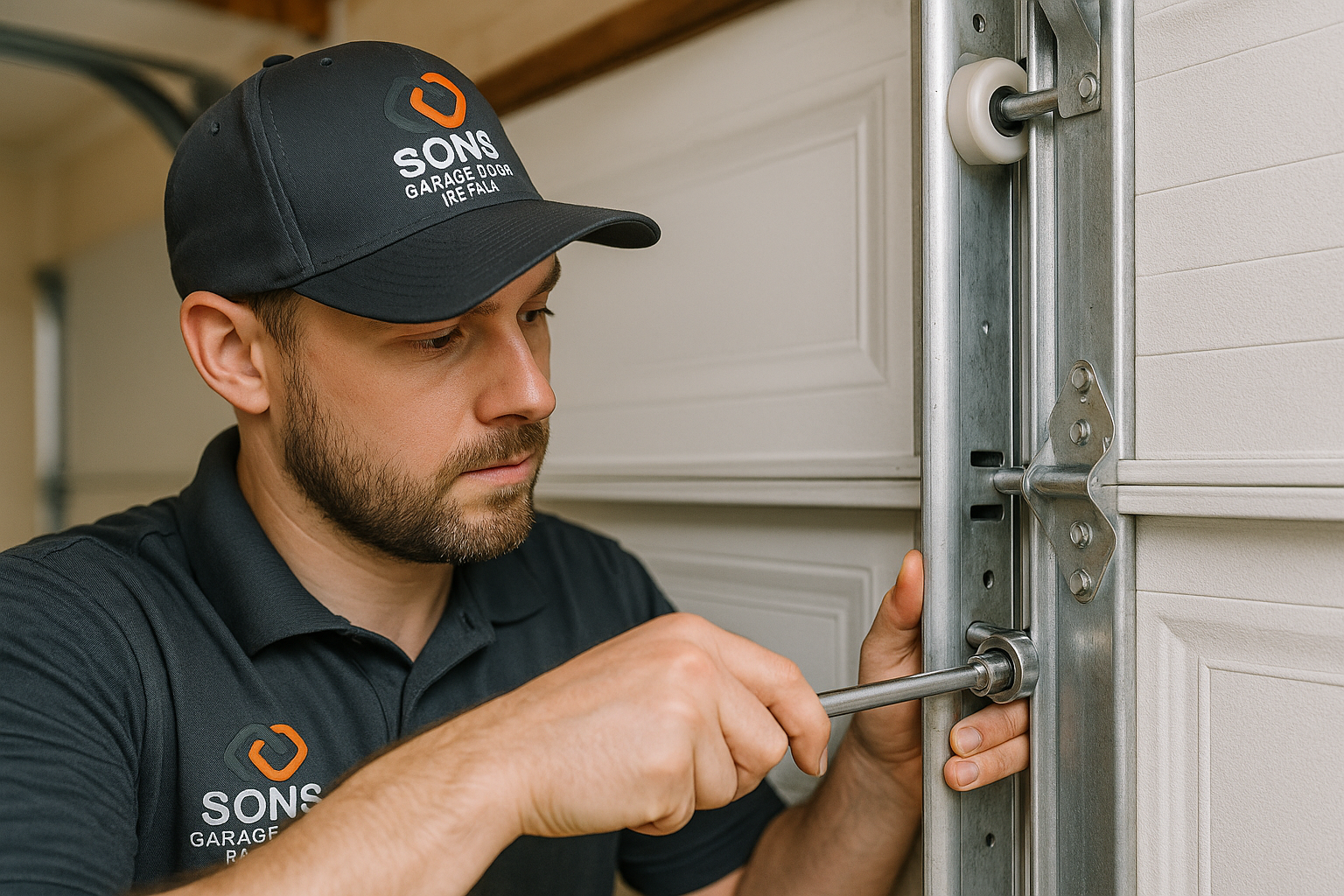 Garage Door Track Repair in Pine Orchard