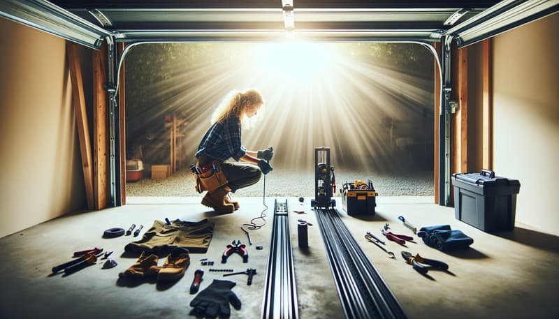 Garage Door Track Repair in Meriden